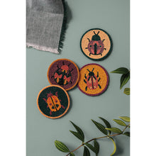 Danica set of four coasters - Beatle amulet